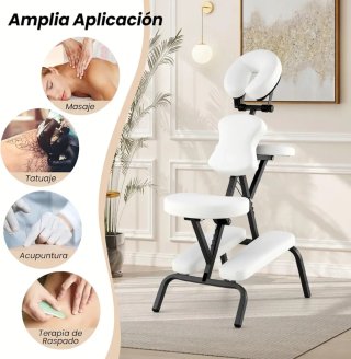 COSTWAY Silla de Masaje Plegable Altura Ajustable