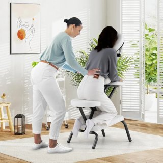 COSTWAY Silla de Masaje Plegable Altura Ajustable