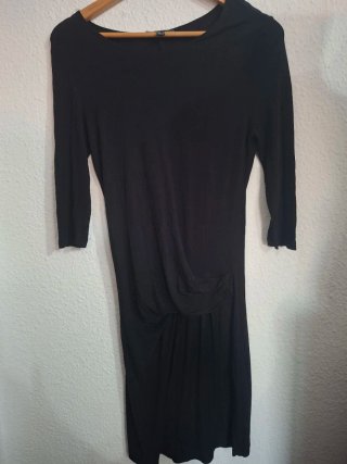 Vestido Mango Algodón Negro Talla S