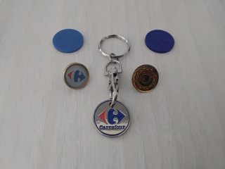 Portachiavi e gettoni Carrefour