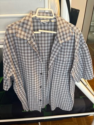 Camisa Calvin Klein cuadros manga corta
