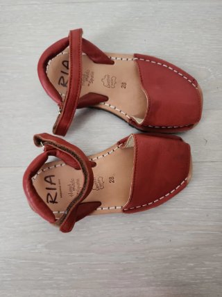 Sandalias Ria Piel Roja Talla 28
