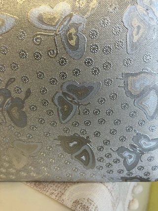 Bolso de fiesta plata mariposas