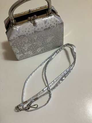 Bolso de fiesta plata mariposas