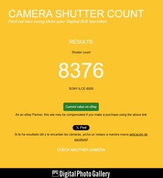 8.376 DISPAROS Sony A6000 con objetivo kit