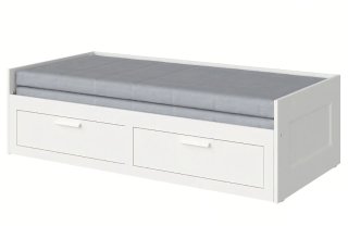 Cama nido Ikea blanca con cajones