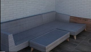 Conjunto Rinconera Jardín con Mesa Centro.