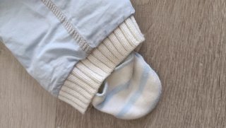 Conjunto Buzo y Patucos Bebé Azul 0-4m