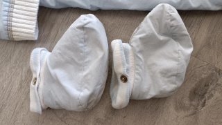 Conjunto Buzo y Patucos Bebé Azul 0-4m