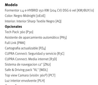 CUPRA Formentor Hibrido Enchufable