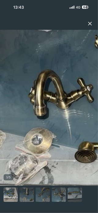 Grifo de latón estilo vintage