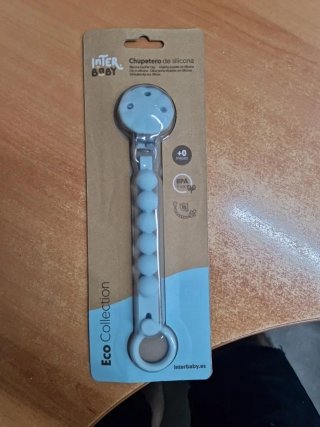 Chupetero Silicona Interbaby Azul Nuevo