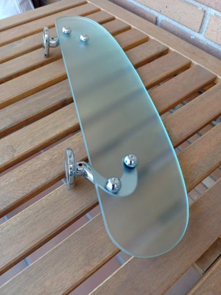 Repisa Baño Diseño Cristal y Metal