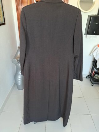 Blazer largo gris