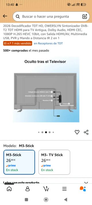 Decodificador TDT HD DVB-T2 Owerslyn