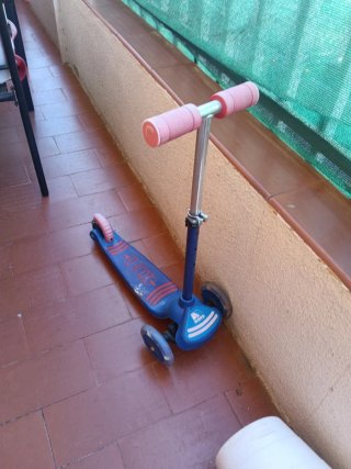 Patinete infantil 3 ruedas azul