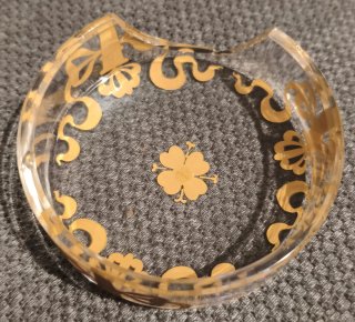Juego Tocador Cristal Baccarat Dorado