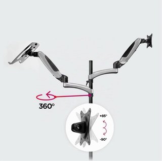 Brazo Duronic para portatil y Monitor 13-27