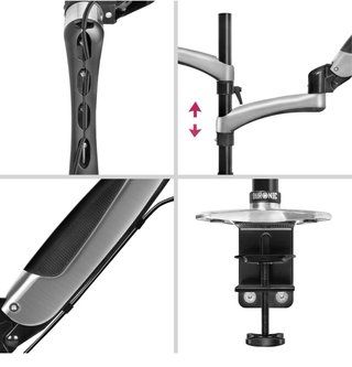 Brazo Duronic para portatil y Monitor 13-27