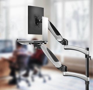 Brazo Duronic para portatil y Monitor 13-27