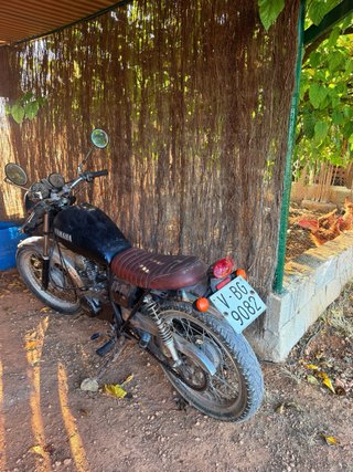 Yamaha 250sr Naked Negra y Plateada