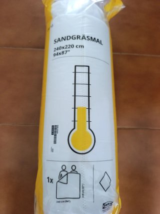 Edredón IKEA SANDGRÄSMAL 240x220 cm