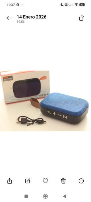 Altavoz Bluetooth Portátil Azul