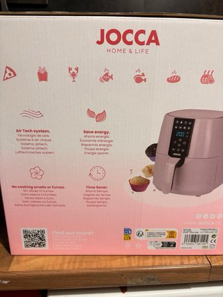 Freidora Aire Jocca 3.8L 1450W Rosa Nueva