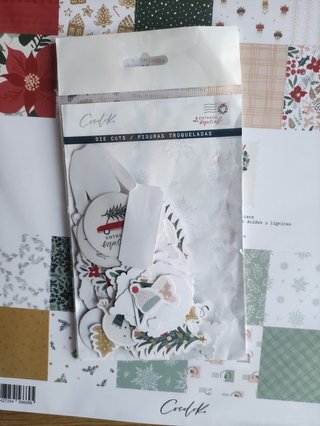 Bloco Papel Scrapbook + Die Cuts -Entrega Especial