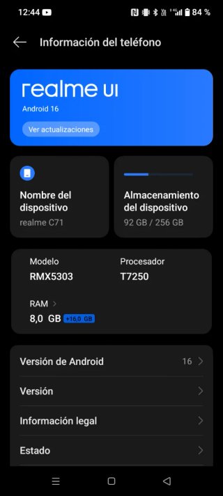 Realme RM X3303 Negro/Gris