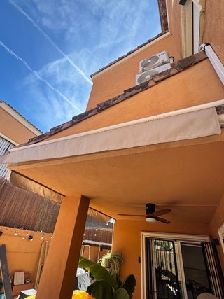 Toldo para terraza beige