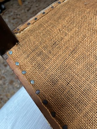Conjunto Antiguo: Sillón + 2 Sillas Madera Tallada