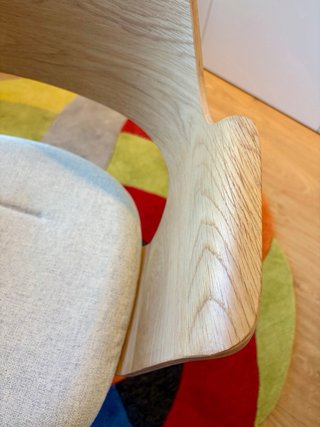 Silla de escritorio IKEA madera y tela