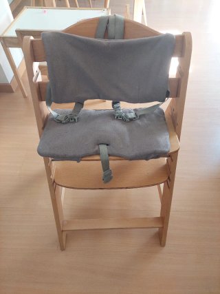 Trona Hauck Alpha + Bouncer Gris conejo