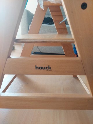 Trona Hauck Alpha + Bouncer Gris conejo