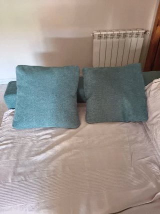 Sofá chaise longue chenilla casi nuevo