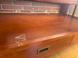Mesa centro madera Pino cristal