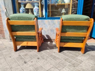 Butacas Sillones Madera Pino Tapizadas 640513971