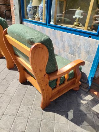 Butacas Sillones Madera Pino Tapizadas 640513971