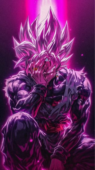 Póster Goku Black Rosé