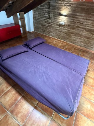 Sofá Cama Ikea Morado Tela