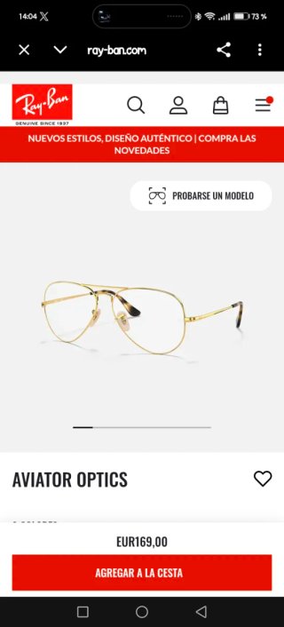 Gafas Ray-Ban Aviator Doradas