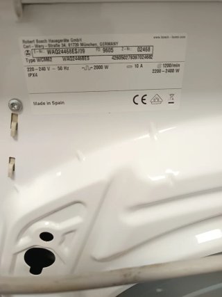 Lavadora Bosch Serie 6 8kg 1200rpm