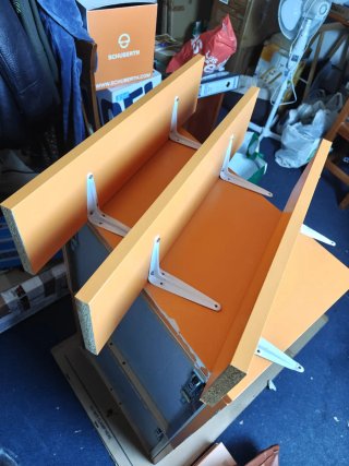 Escritorio juvenil 180 cm + módulos y baldas