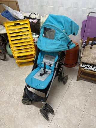 Silla de paseo bebé azul