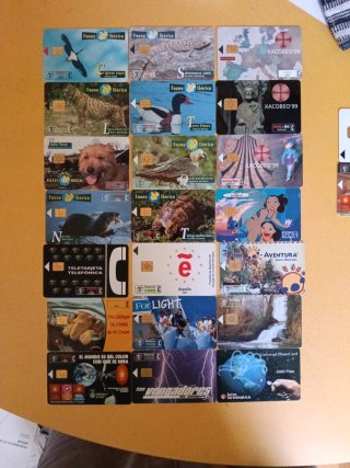 Lote Tarjetas Telefónicas España y Francia