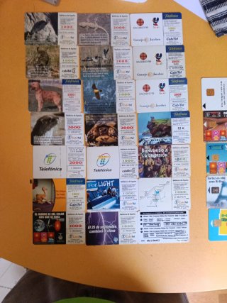 Lote Tarjetas Telefónicas España y Francia