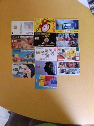 Lote Tarjetas Telefónicas España y Francia