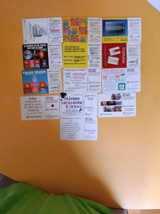 Lote Tarjetas Telefónicas España y Francia