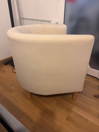 Butaca IKEA beige tela